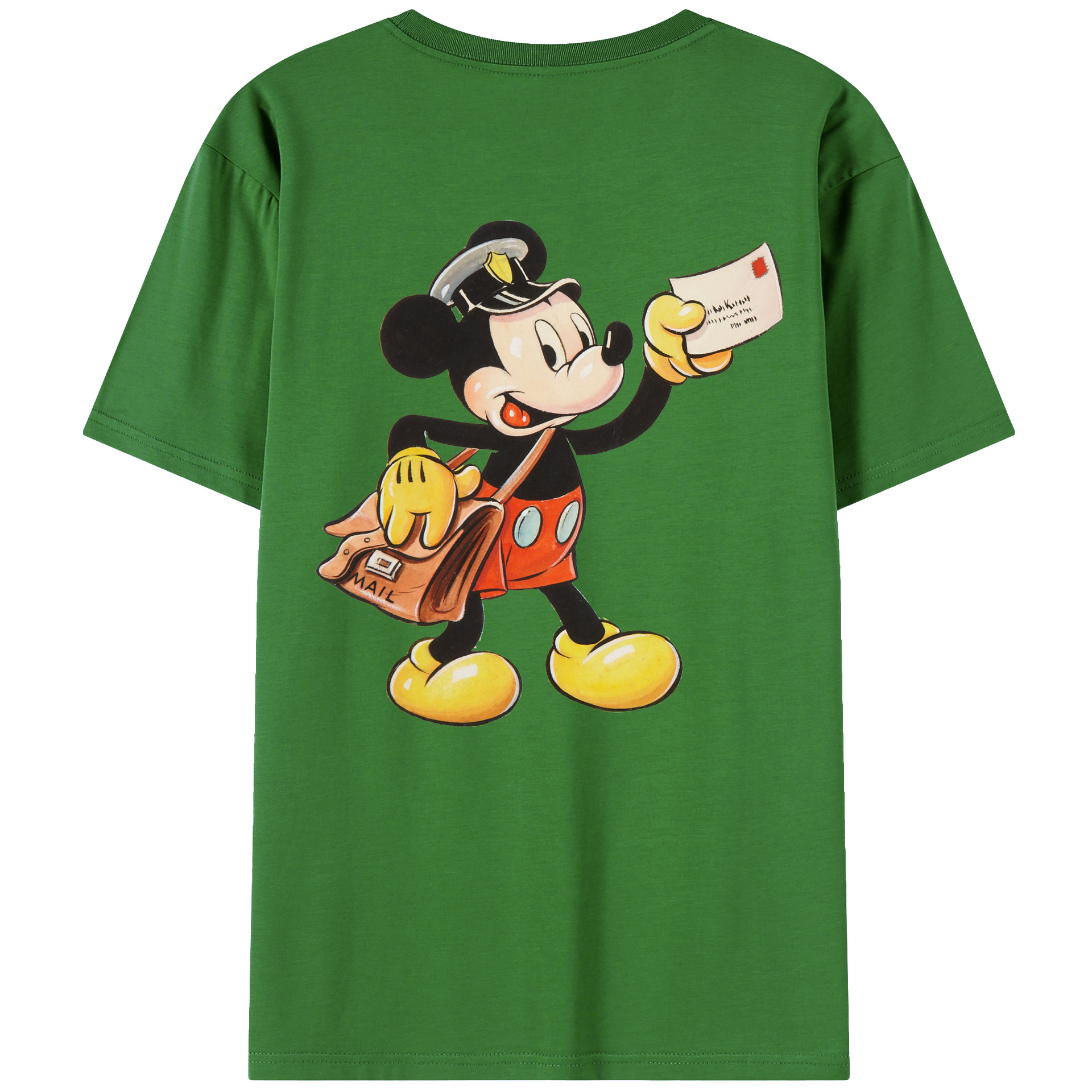 （画像用） ミッキーマウス Mickey Mouse レディース半袖Tシャツ(バックプリント)